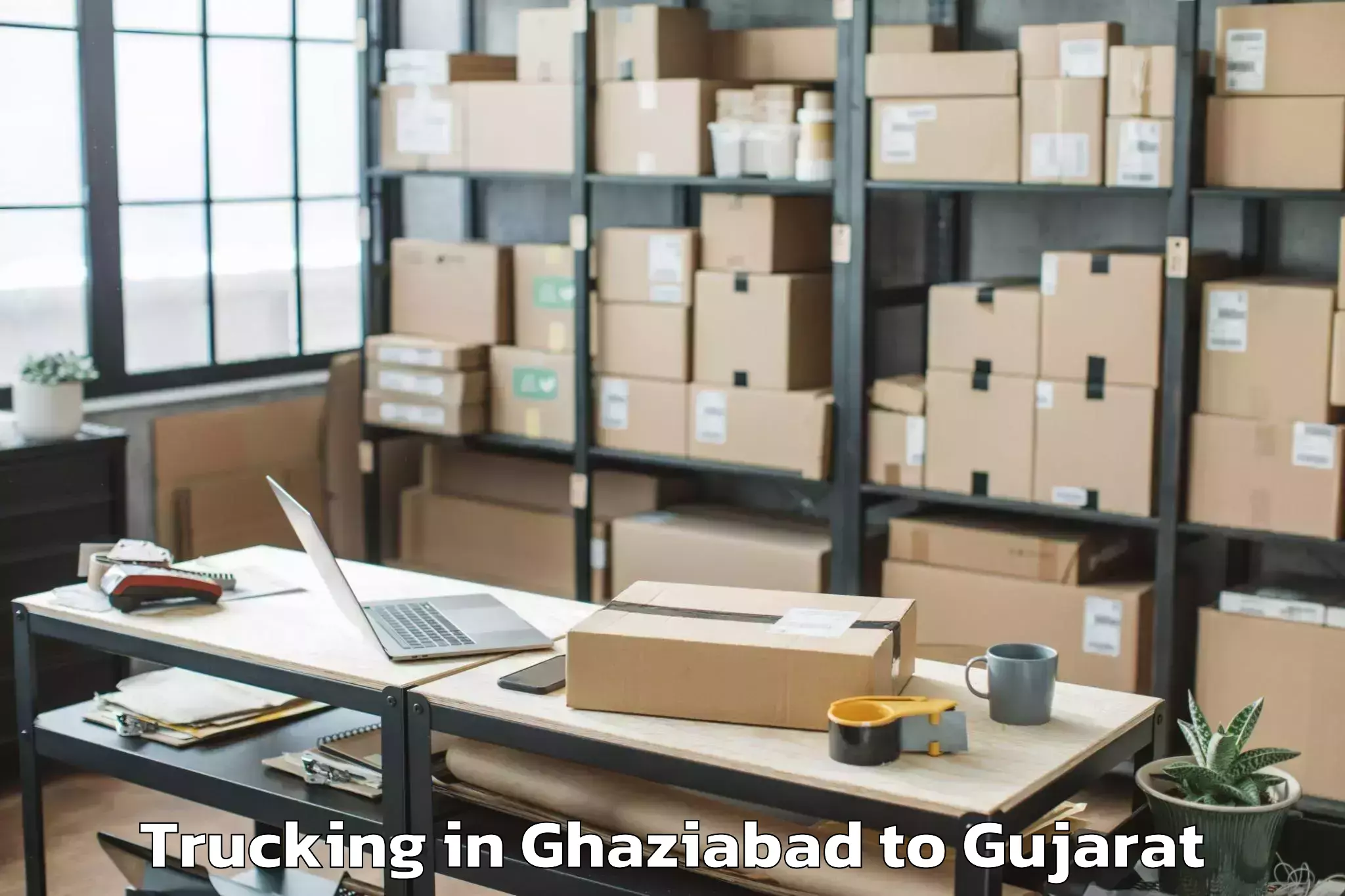 Book Your Ghaziabad to Swarnim Startup And Innovation Trucking Today